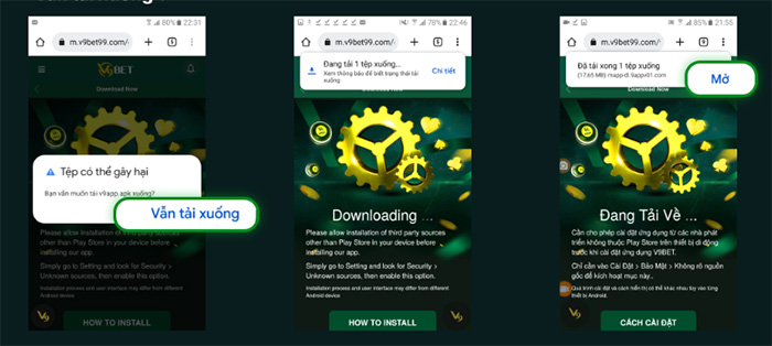 Tải app V9bet mobile Android